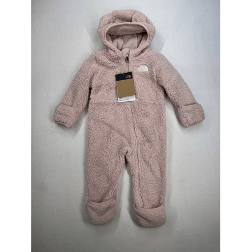 The North Face Infants' Campshire Fleece One-Piece Pink Moss 6-12 Months NWT